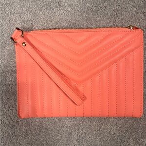A New Day Pink Quilted Wristlet Clutch